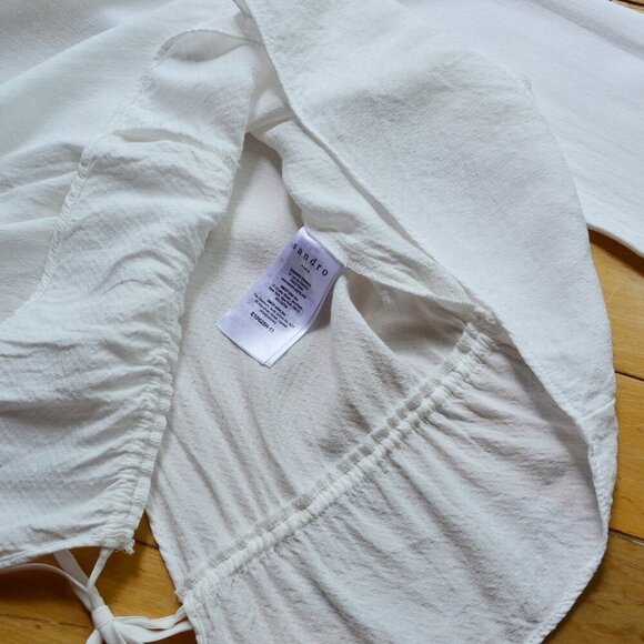 Sandro open back blouse Size 1 US XS/S - Picture 6 of 10